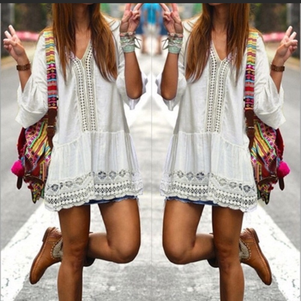 Boho Lace Dress & Top -Adorable  Fun