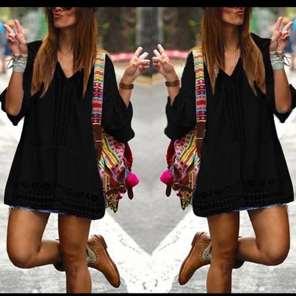 Boho Lace Dress & Top -Adorable  Fun - Picture 6 of 7