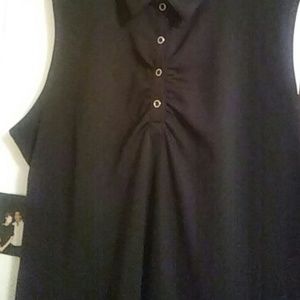 A black golf or tennis SPORT shirt