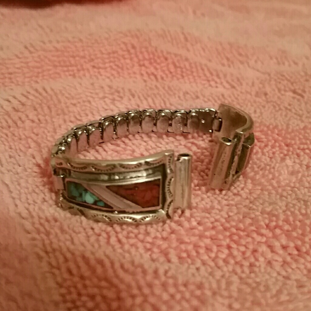 Sterling silver designer watch band