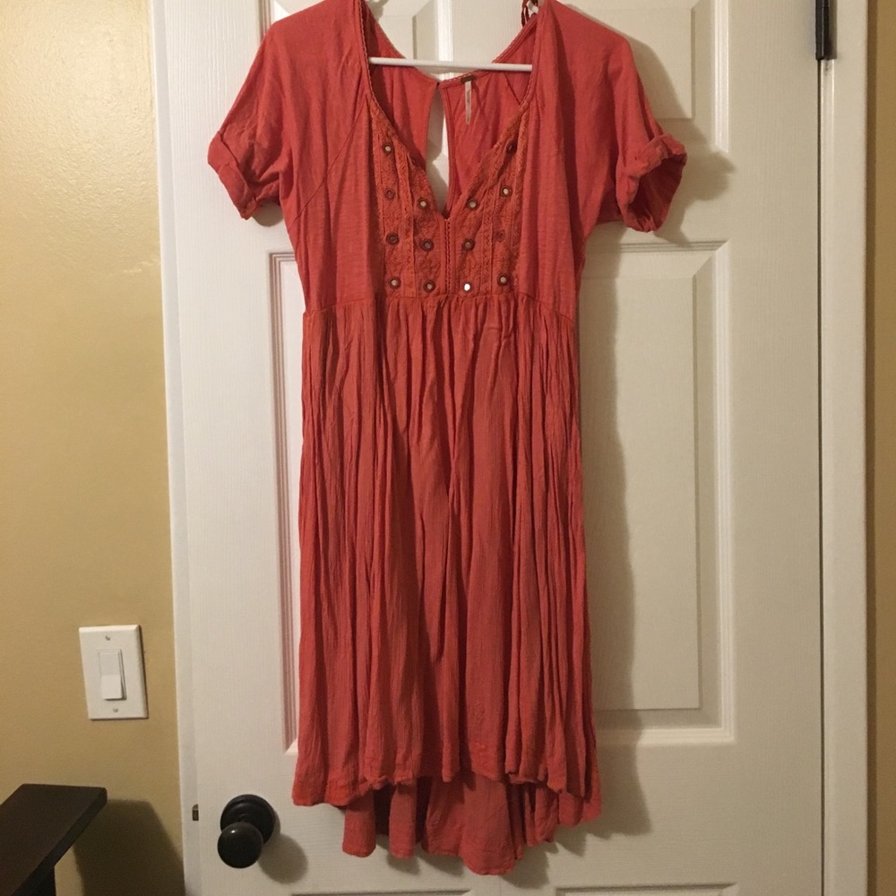 Coral dress free people