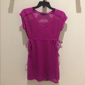 Fuchsia swim cover up by Prana