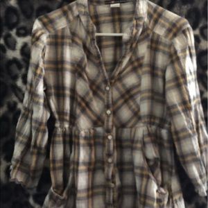 Flannel blouse