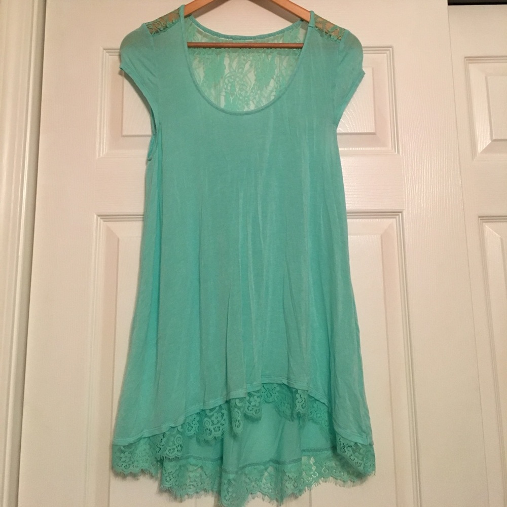 Mint tunic top
