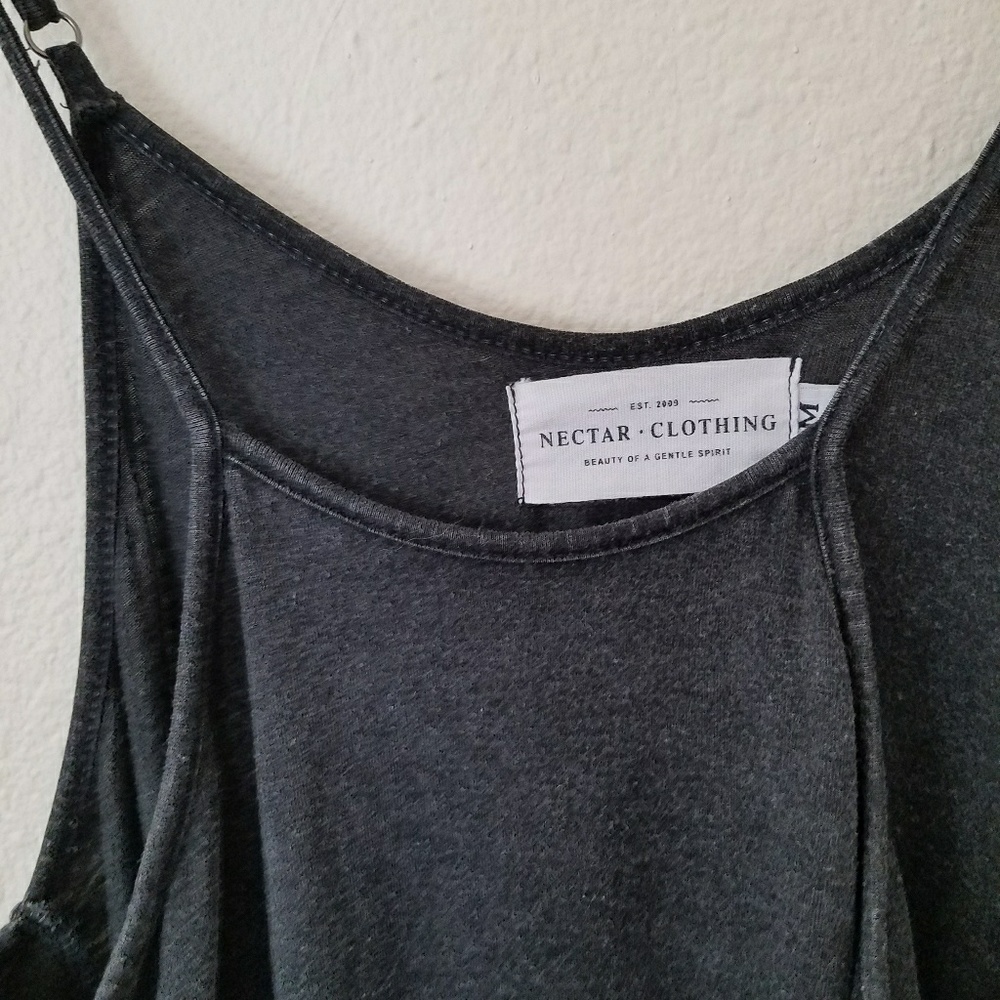 Fitted Washed Out Black Dress