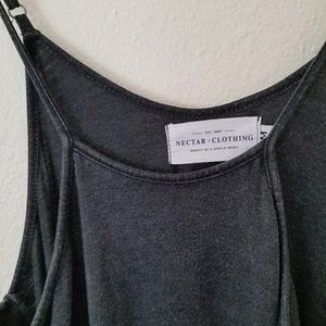 Fitted Washed Out Black Dress