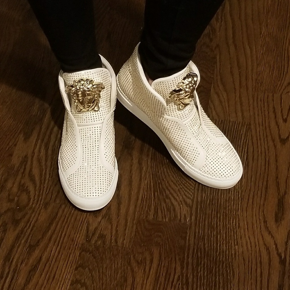 Versace   swarowski sneakers