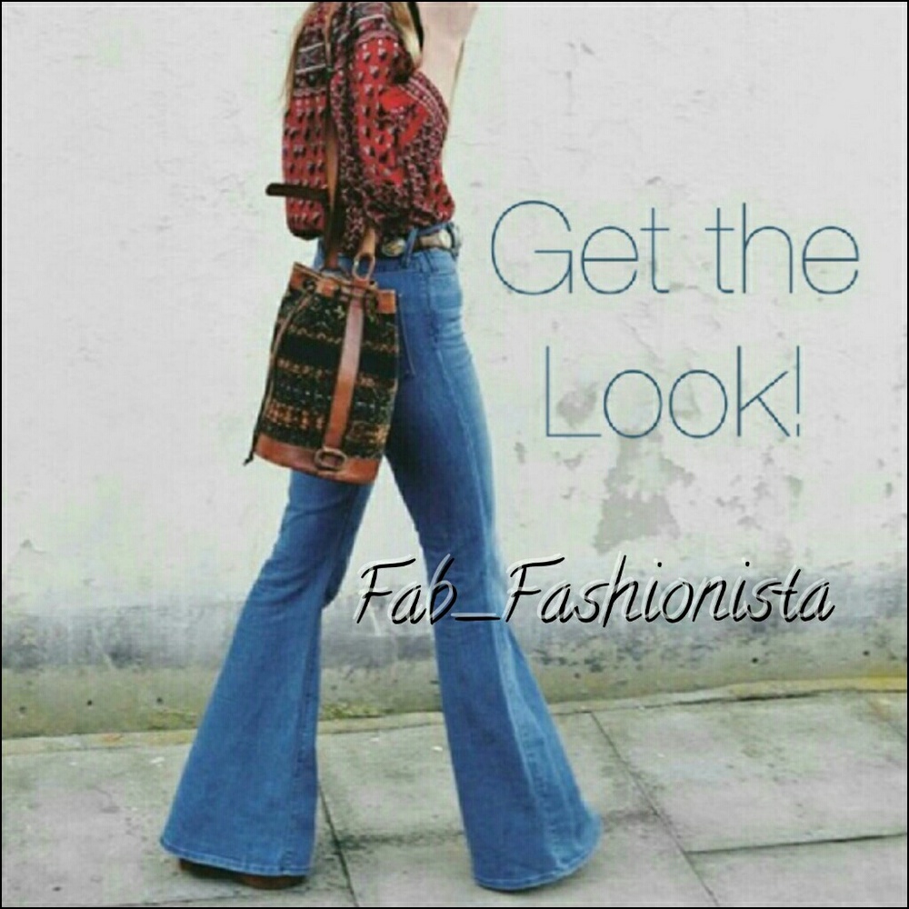 ❗️SOLD OUT❗️FREE PEOPLE Flare Denim Jeans - Picture 3 of 8