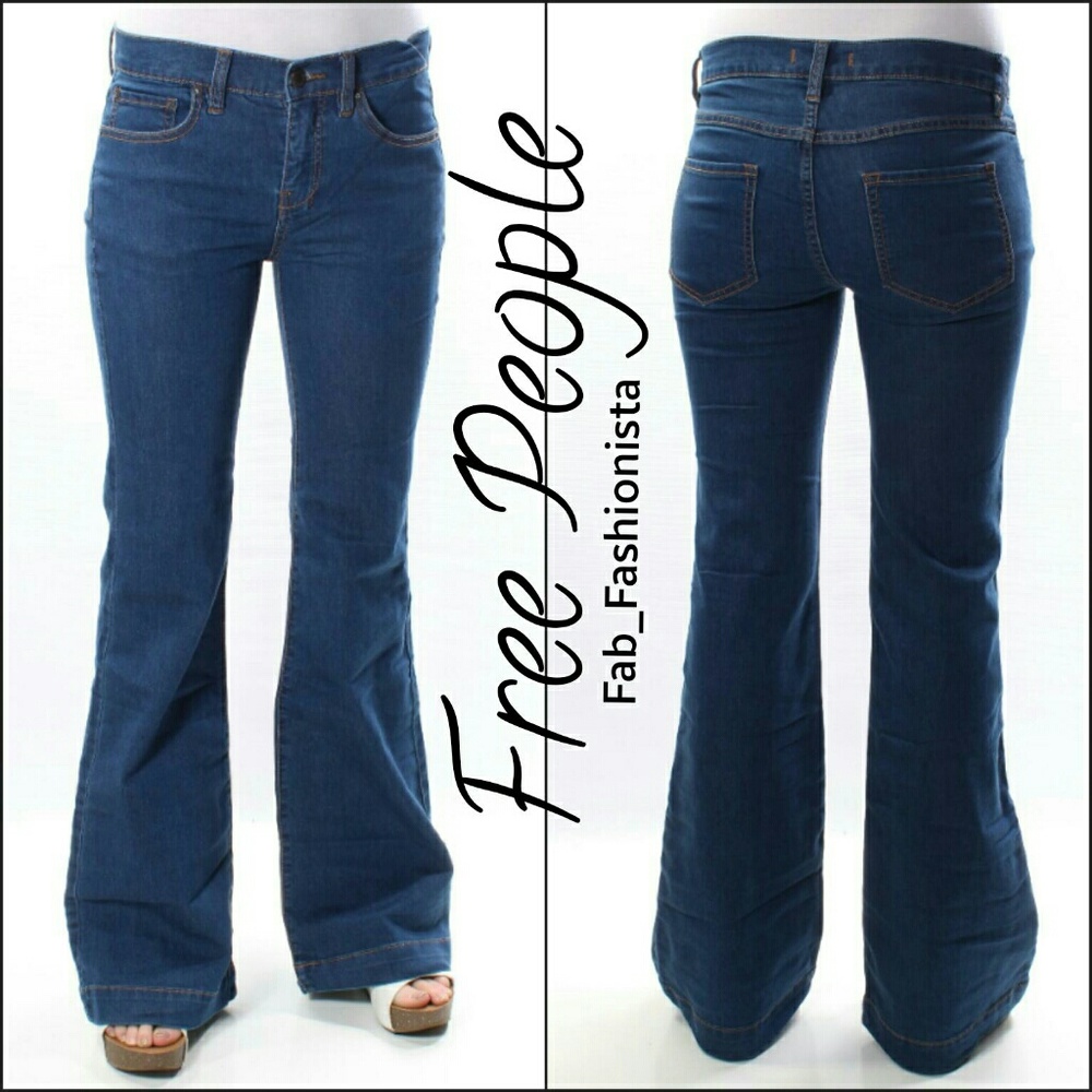 ❗️SOLD OUT❗️FREE PEOPLE Flare Denim Jeans - Picture 5 of 8