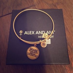 Alex & Ani Silver Gold Bangle