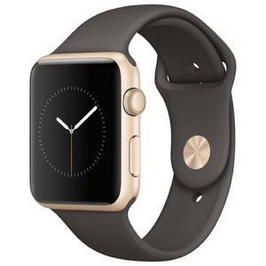 Apple Watch 42mm, cocoa band with gold face