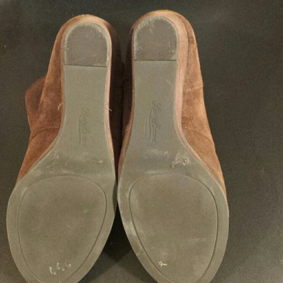 🍁🍂FALL MUST HAVE🍂🍁Lucky Brand Suede Wedge Booties - Picture 4 of 8