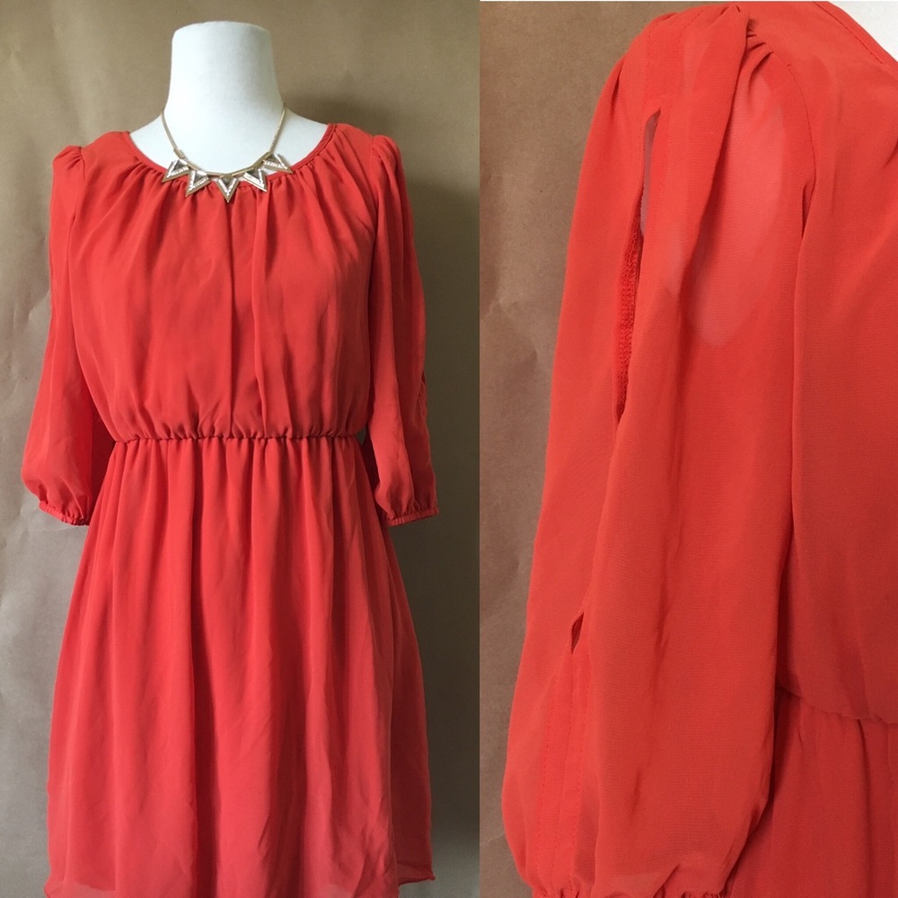 Flowy Orange Dress