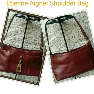 Etienne Aigner Genuine Leather Shoulder Bag