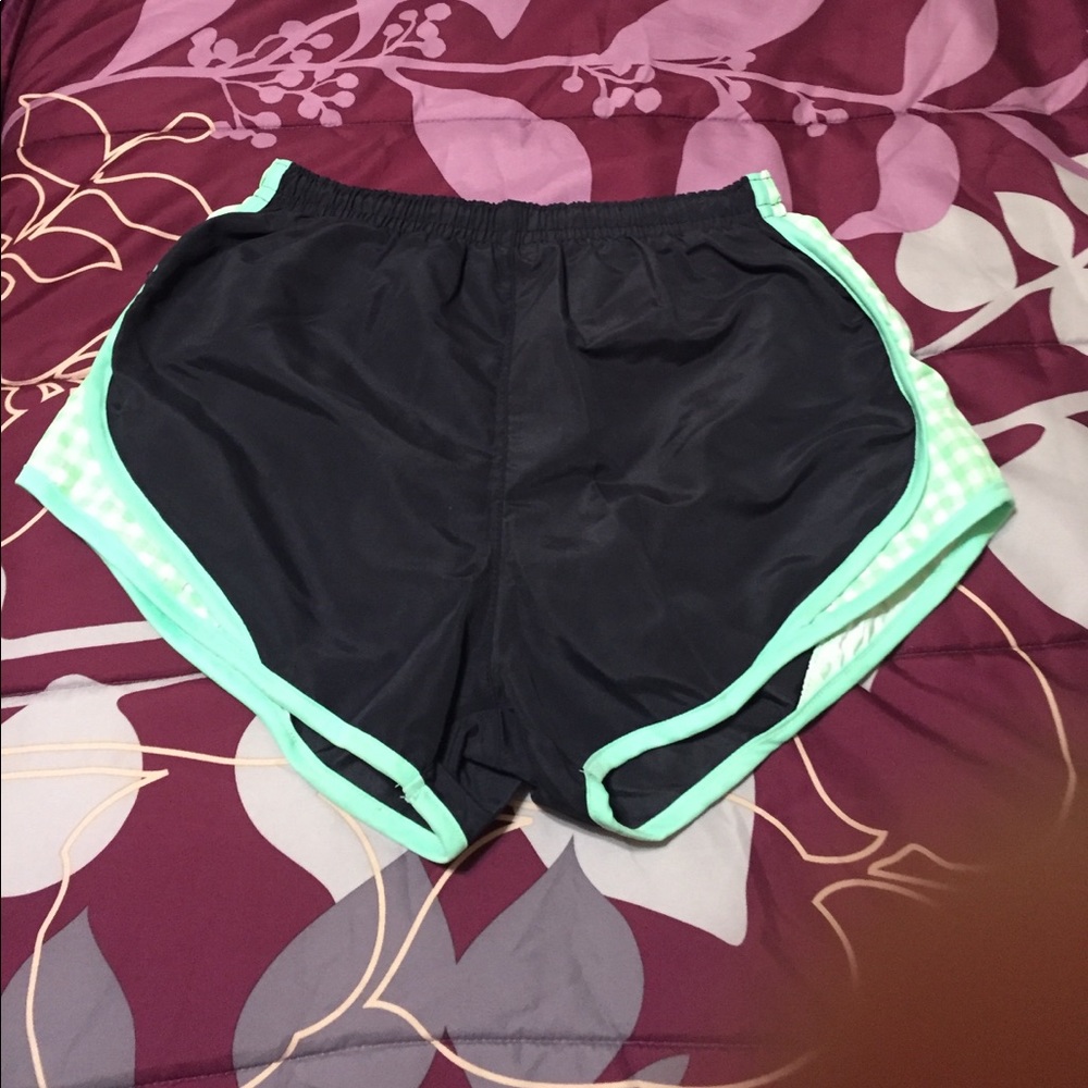Mint and Black shorts