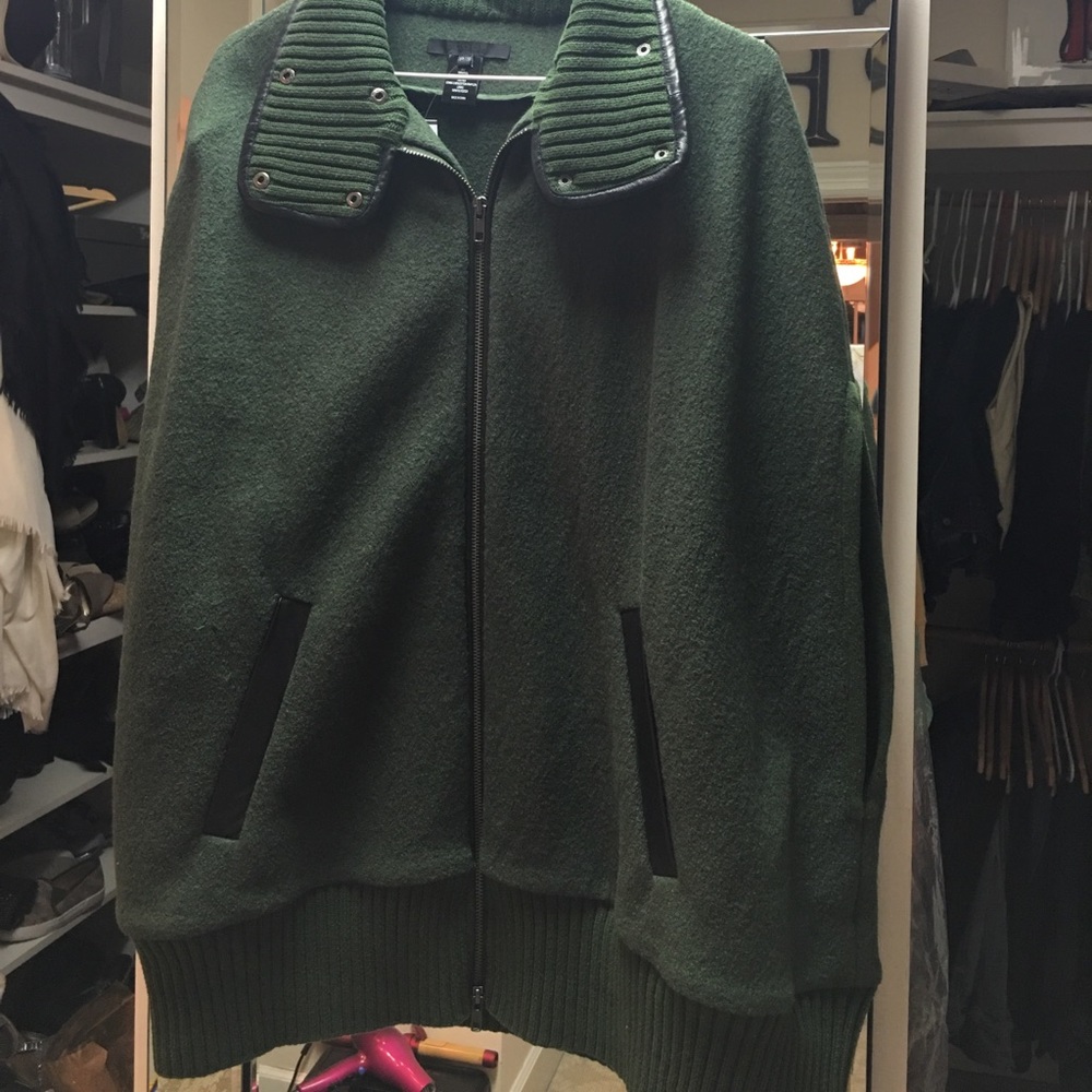 Scoop NYC wool and leather trim cape - gorgeous