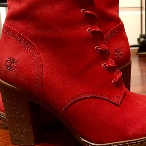 TIMBERLAND❤️LIMITED RELEASE RED HEELS/BOOTS