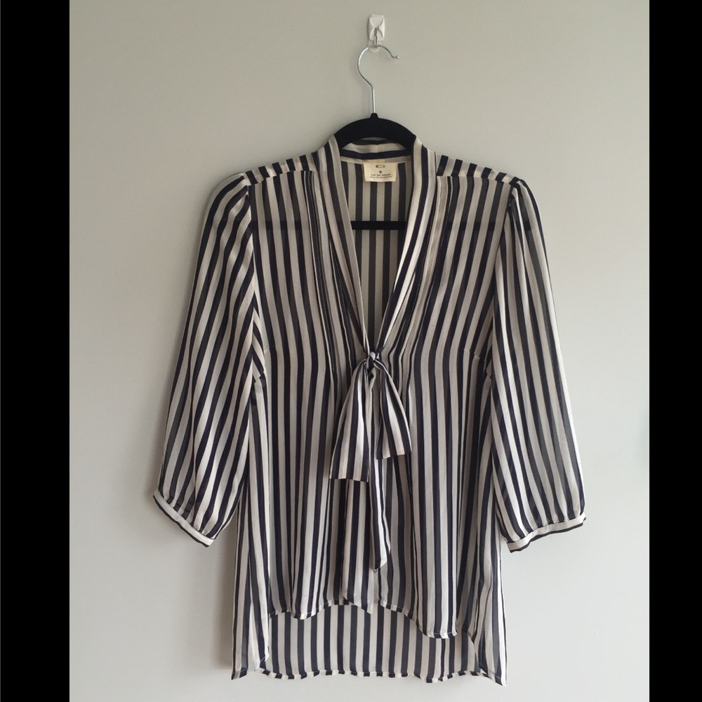 Flowy Striped Pins & Needles Blouse from UO