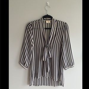 Flowy Striped Pins & Needles Blouse from UO