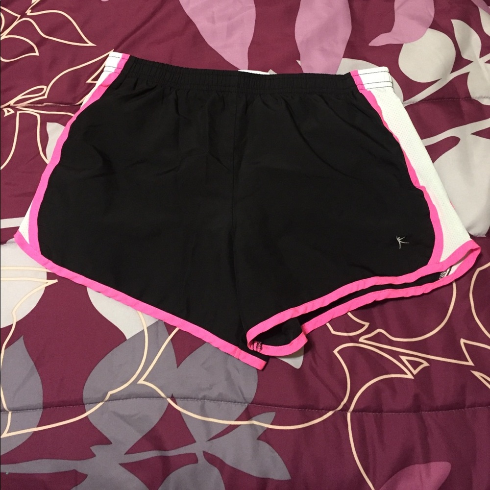 Pink and Black shorts