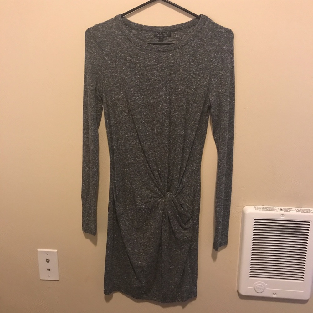 Topshop long sleeve bodycon dress