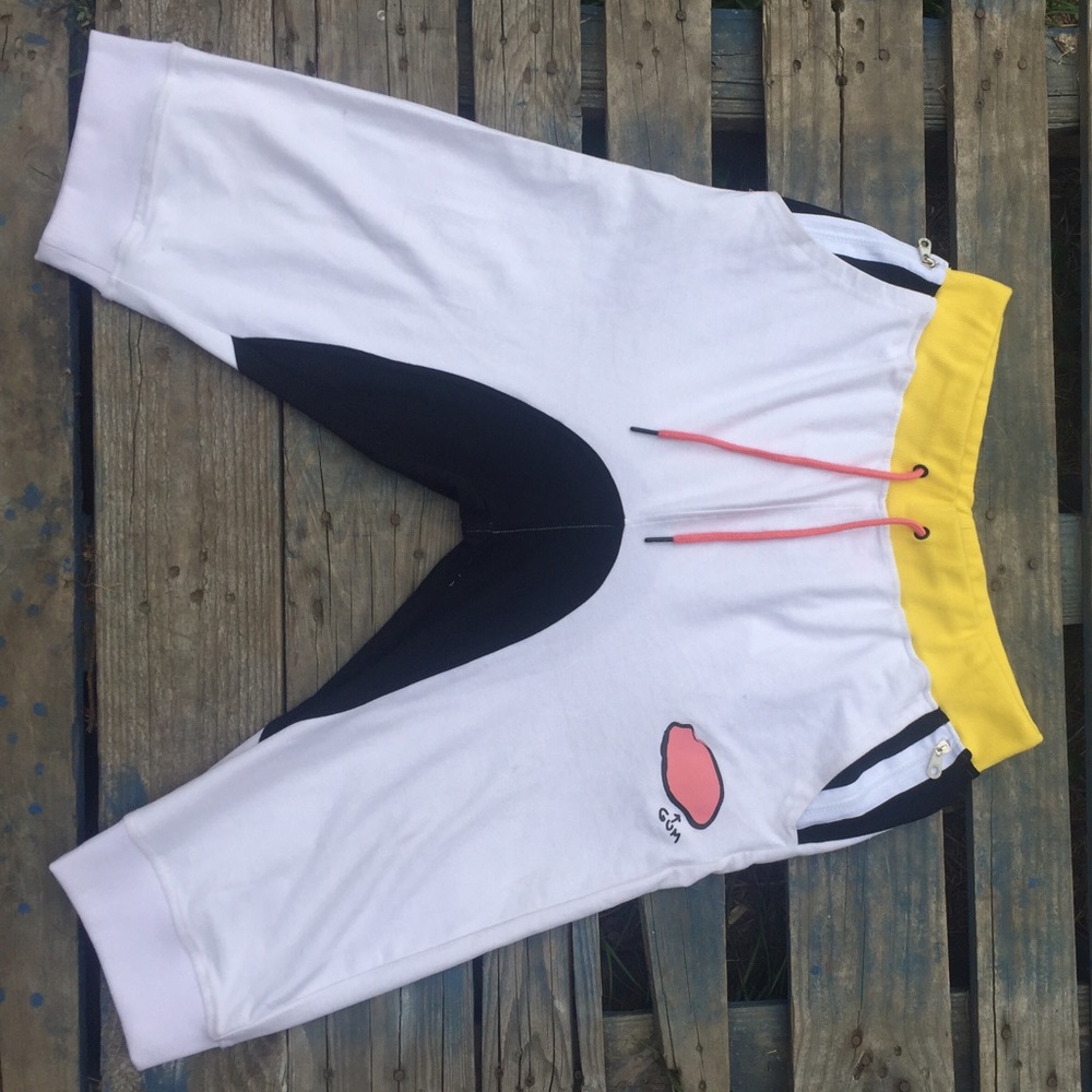 White RON BASS Jogger Shorts XL