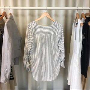 Ark & Co Tops - Ark & Co Striped Surplice Wrap Top Ark & Co Tops - Ark & Co Striped Surplice Wrap Top
