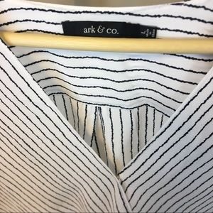 Ark & Co Tops - Ark & Co Striped Surplice Wrap Top Ark & Co Tops - Ark & Co Striped Surplice Wrap Top