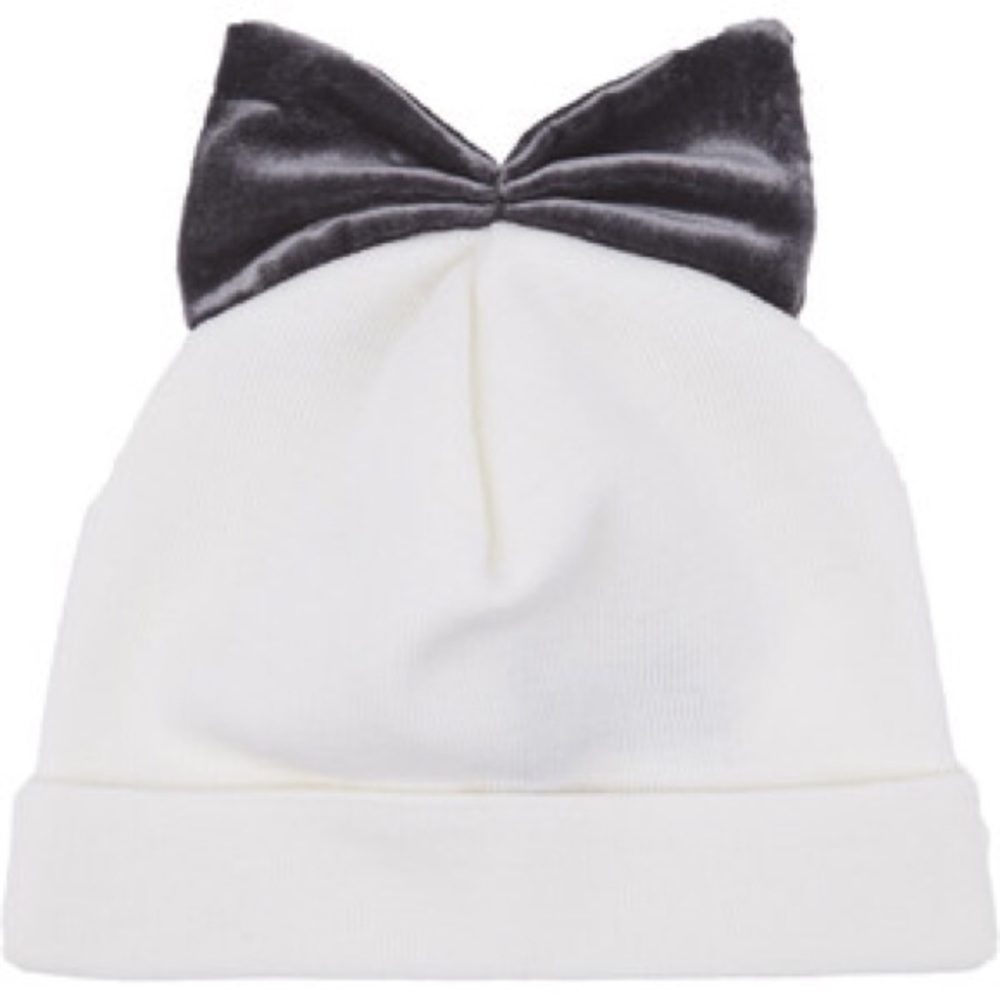 Federica Moretti Bow 100% Wool Beanie NEW W/ Tag