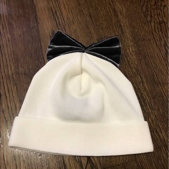 Federica Moretti Bow 100% Wool Beanie NEW W/ Tag main image 5