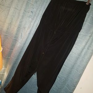 Black Strapless Pant Romper