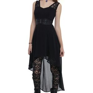 Royal Bones Asymmetrical Goth Dress