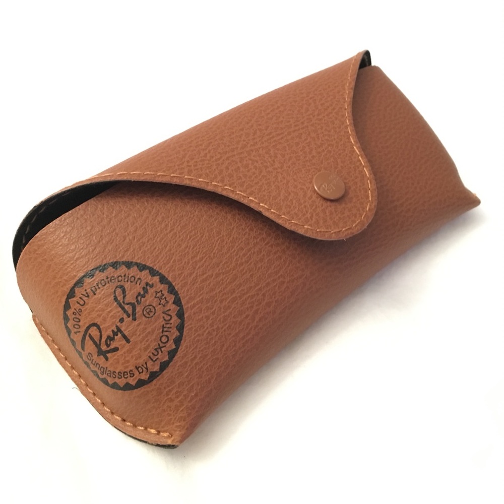 RAY-BAN sunglasses semi-soft tan leatherette case