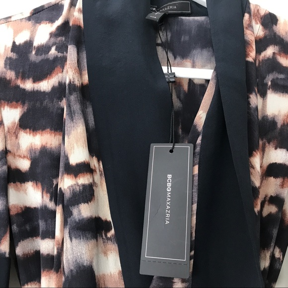 NEW | BCBGMAXAZRIA Silk Walena Wrap Dress BCBG - Picture 8 of 8