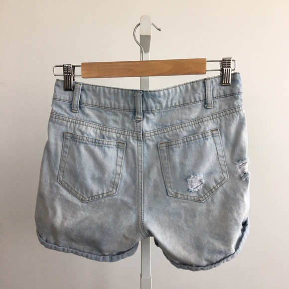 Ellison Shorts - Ellison Distressed Light Wash Denim Shorts Ellison Shorts - Ellison Distressed Light Wash Denim Shorts