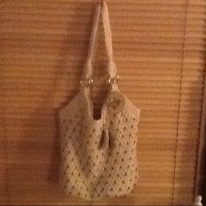 the sak hand crocheted purse