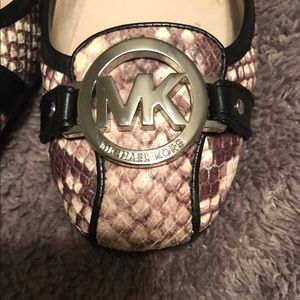 Michael Kors snake skin flats