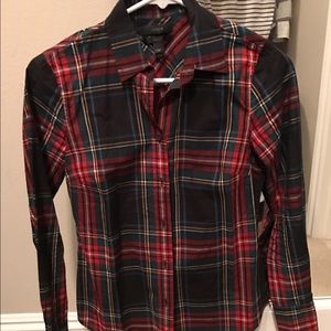J crew petite Stewart plaid shirt