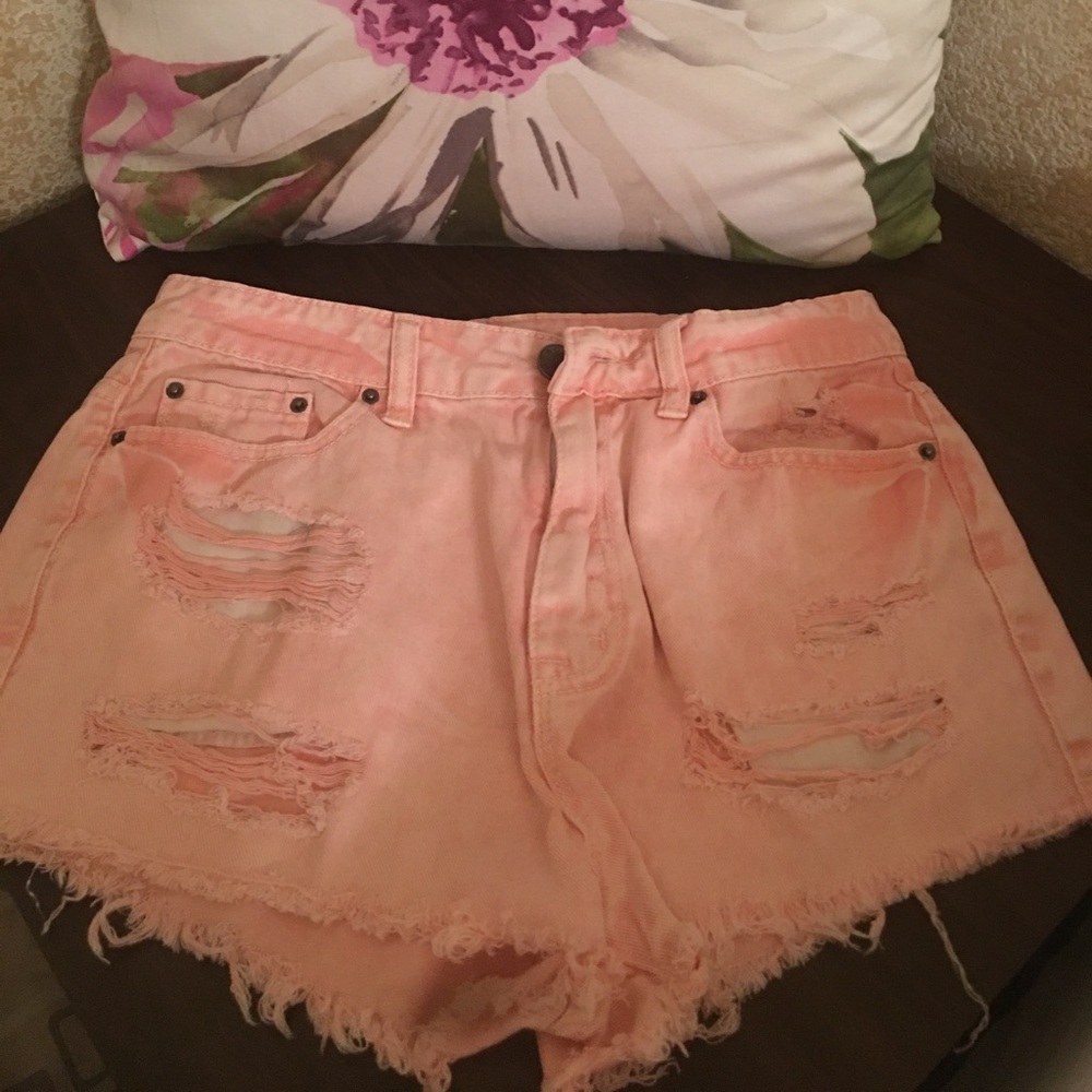 Baby Pink High Waisted Shorts