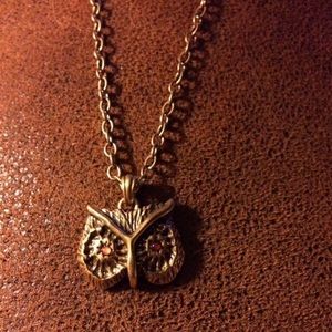 LUCKY BRAND Owl Pendant & Chain