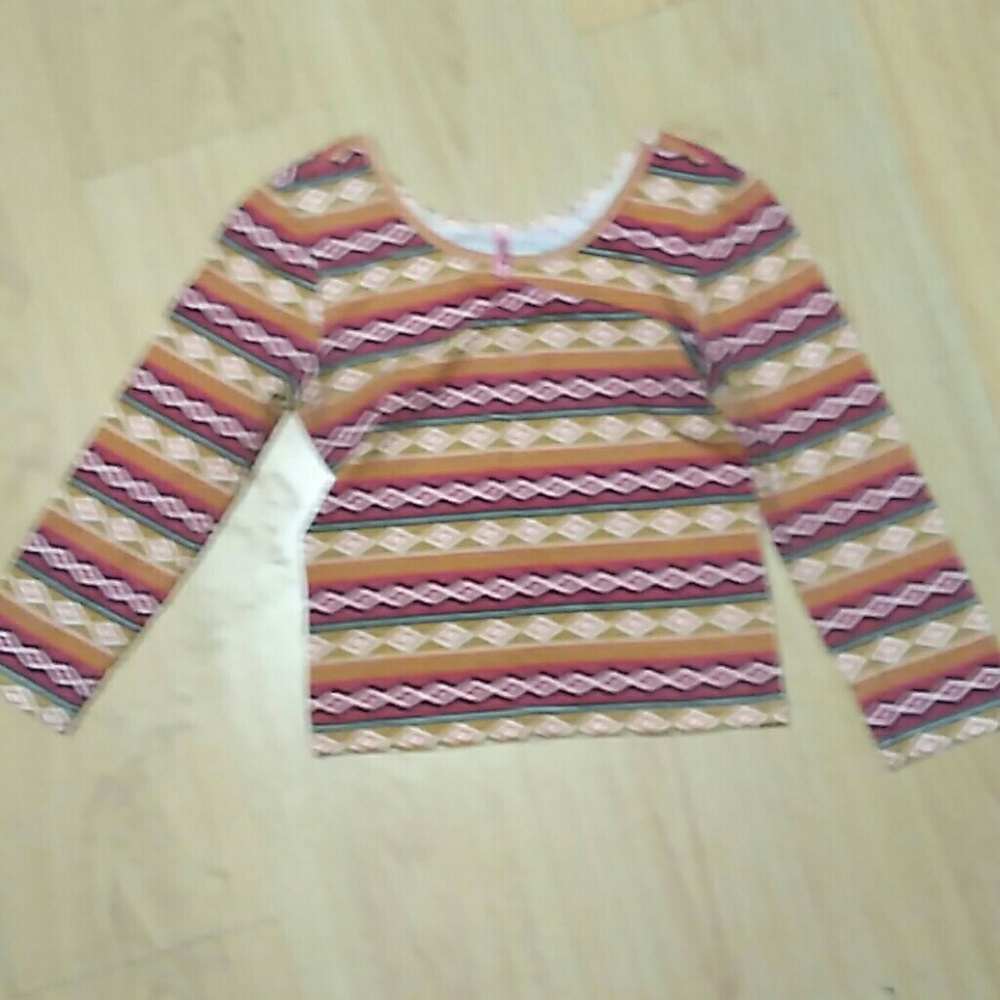 Aztec print crop top