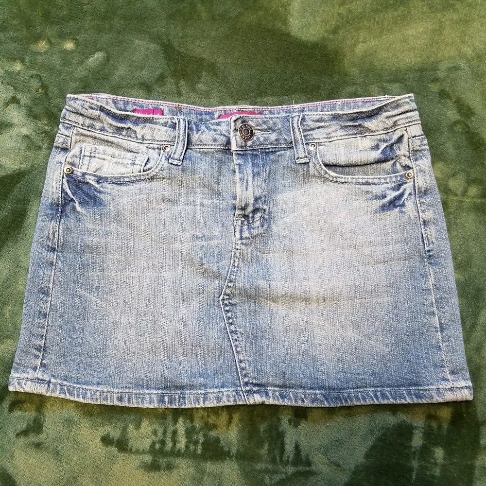 Vigoss Denim Mini Skirt Embellished 5/6 28
