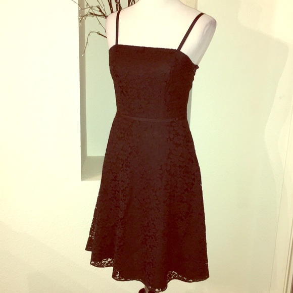 lace flare dress ann taylor Ann Taylor Twist Matte Jersey Flare Dress Size XS Fiery Red Women's main image 0