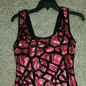 BKE Boutique sequined tank top.