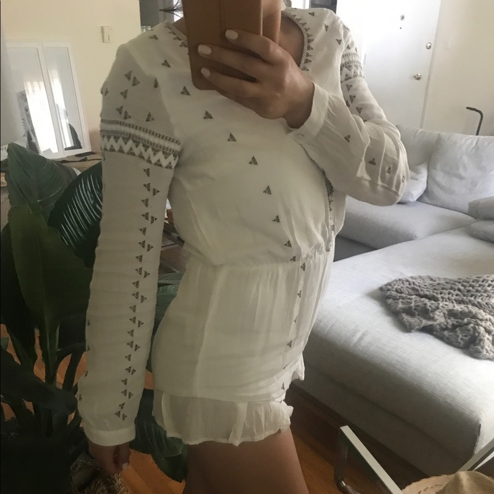 White Romper by THE JETSET