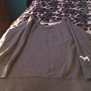 Pink grey sweatshirt