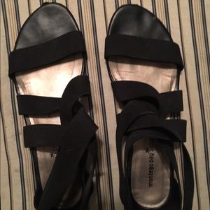 Black strappy sandals