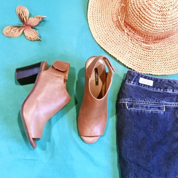 Forever 21 Shoes - Trendy Peep Toe Booties