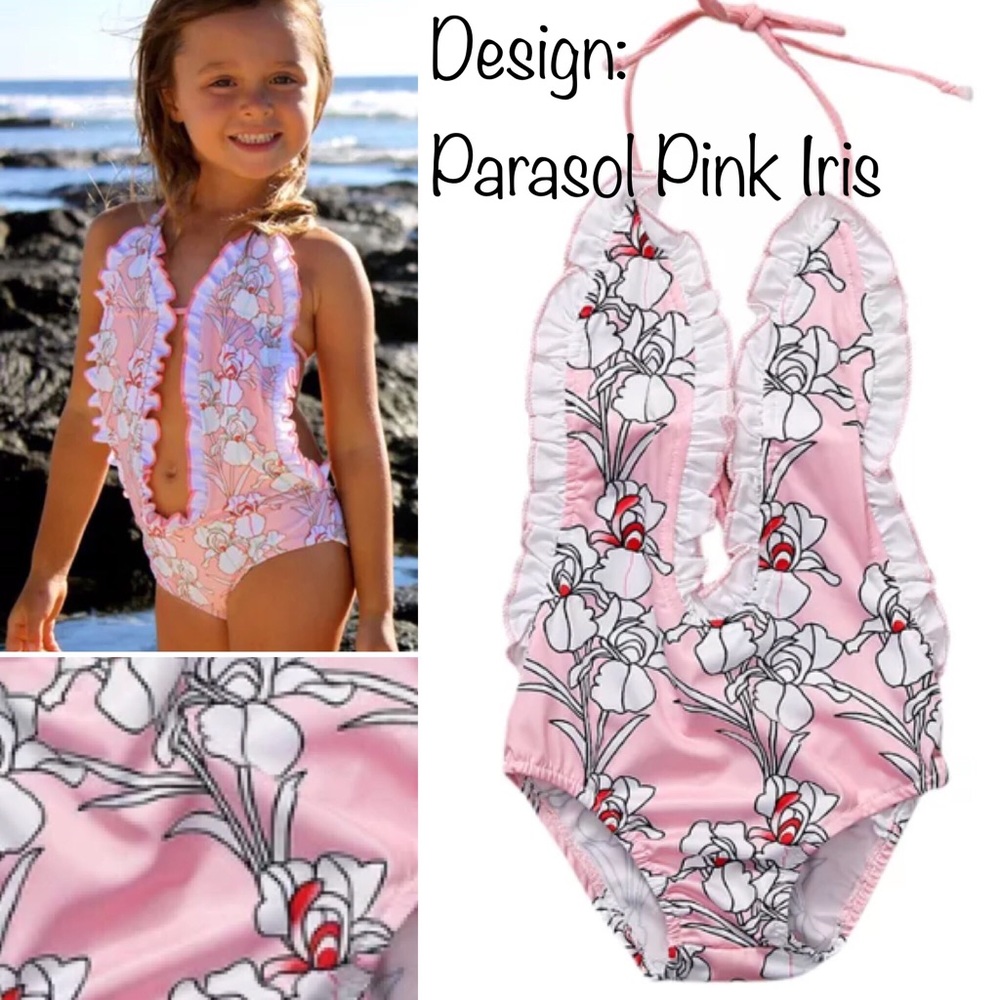 Infant girl V swimsuit Boutique gift 9 12 18 24