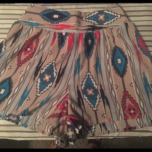 Printed soft fabric shorts